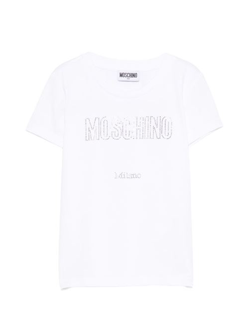 T-shirt unisex Moschino Kid Teen bianca MOSCHINO KID-TEEN | HHM06KLBA1010101